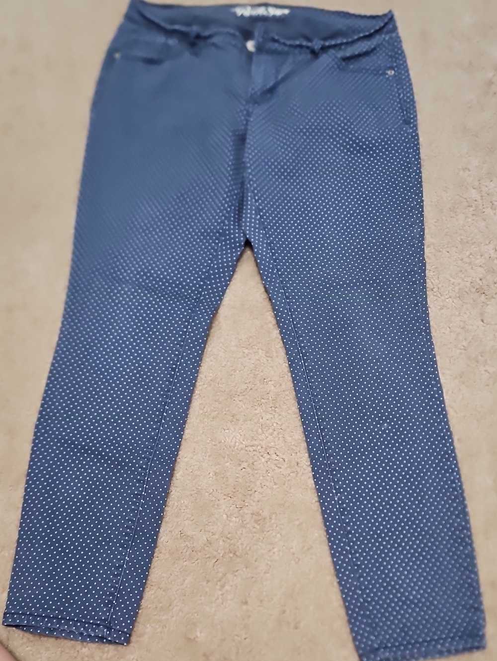 Old Navy Polka Dot Rockstar Navy And Light Blue. 14